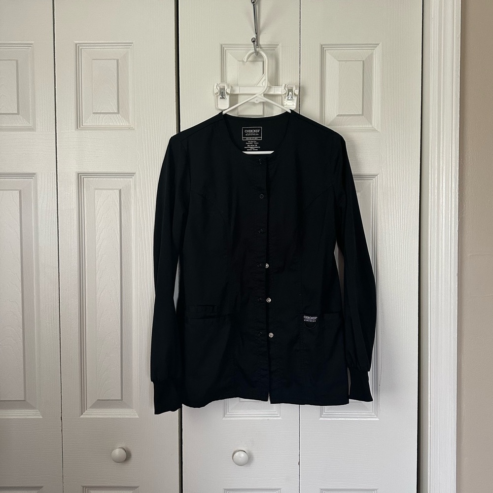Black Cherokee scrub jacket
